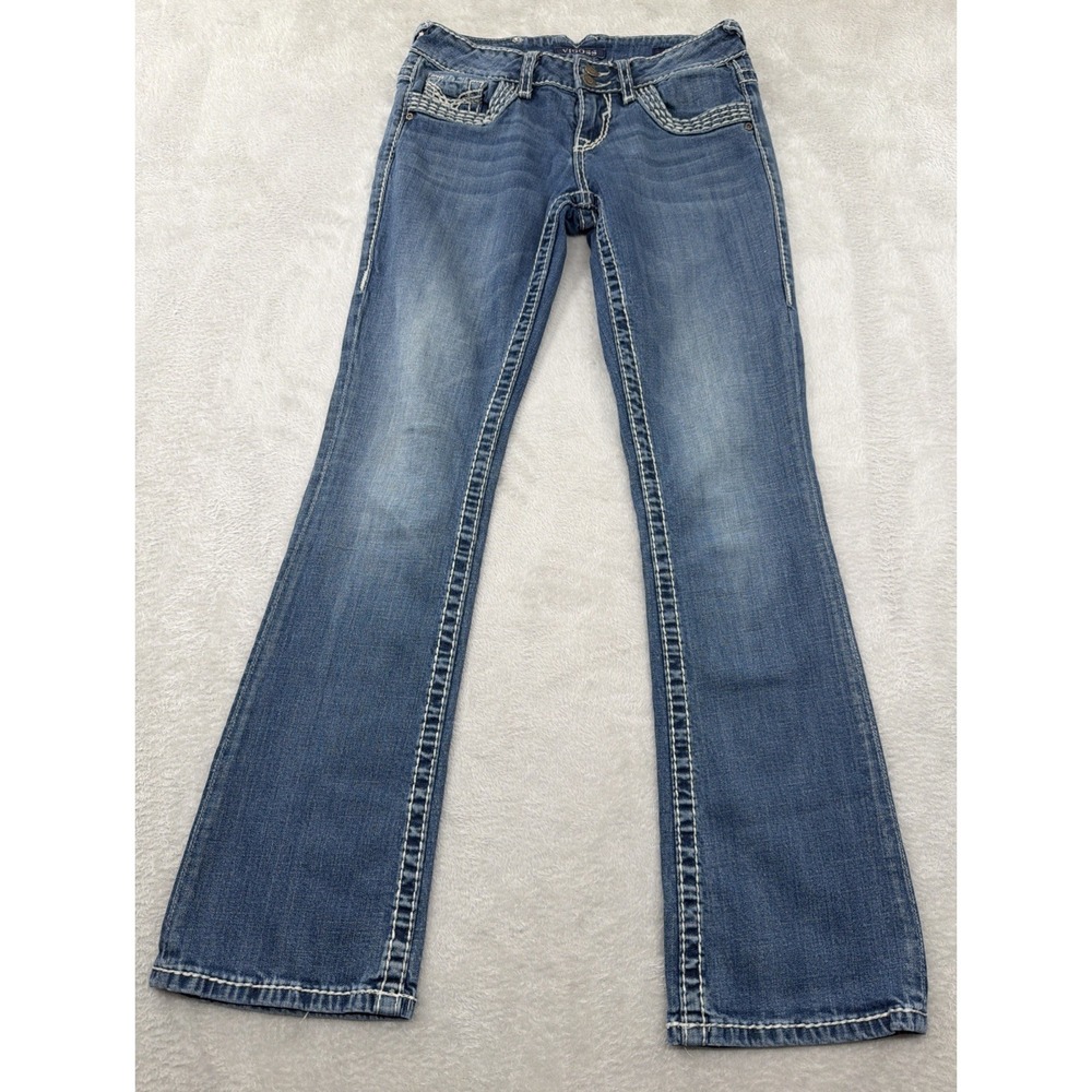 Vigoss Dublin Boot Cut Jeans Womens Size 4 Embroidered Western Look "The Dublin"